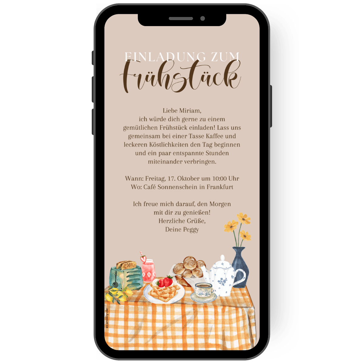 Stilvolle Einladung Frühstück – Perfekte Karten für den Morgen – eCARDILLY