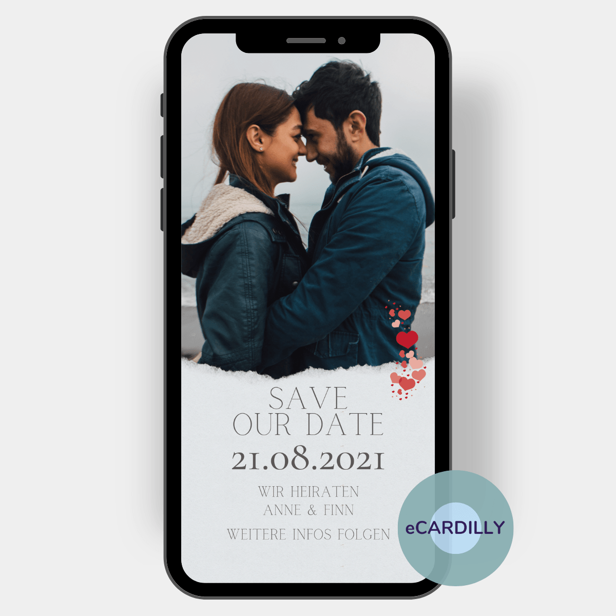 eCard Save our Date send wedding card digitally eCARDILLY