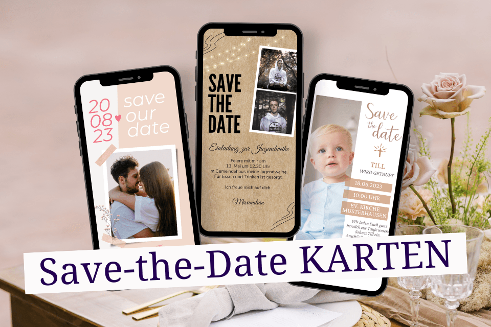 Was heißt "Save the Date"? Die Antwort und wie du sie digital versendest