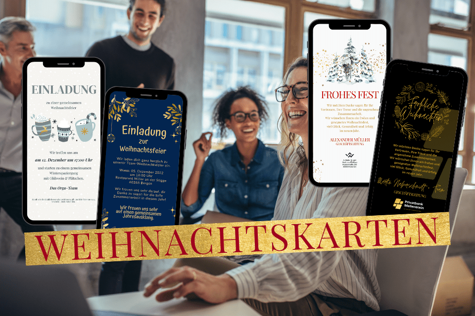 Digitale Weihnachtskarten für dein Business – persönlich, schnell und einfach mit eCardilly