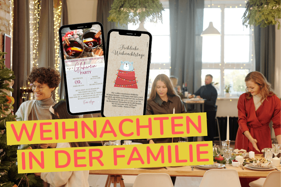 Kreative Einladungskarten für deine besinnliche Weihnachtsfeier im Familienkreis: Ideen und Inspirationen