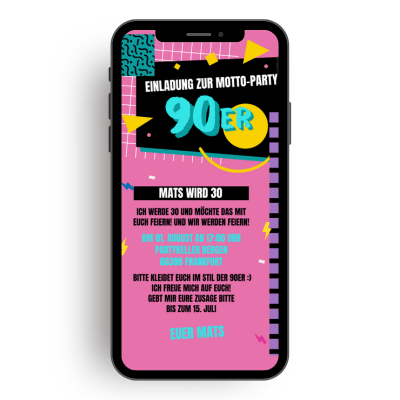 Einladungen zur Mottoparty - eCARDILLY