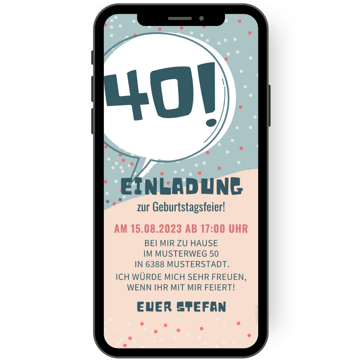 Digitale Einladung zum Geburtstag Tolle Vorlagen eCARDILLY