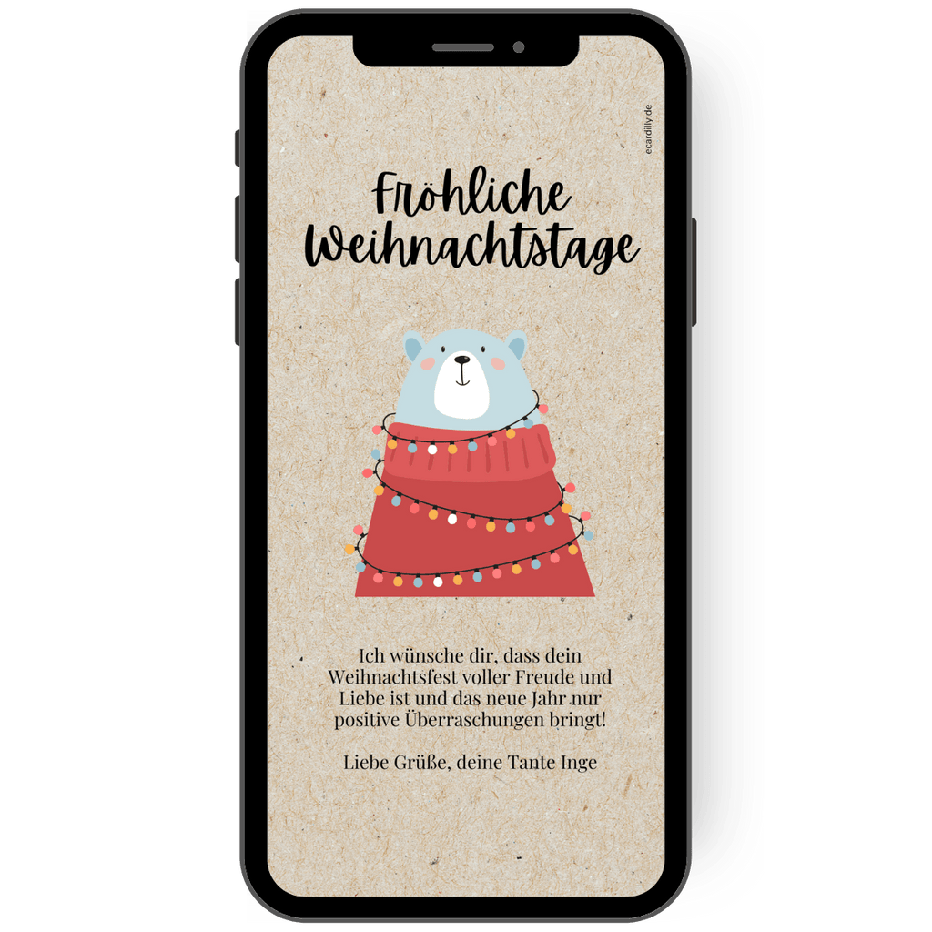 frohe Weihnachten - Glücksmomente - rot - Saisonell - Spruch - Weihnachten - Weihnachtsgrüße - Weihnachtskarte - Weihnachtspost - Winter de
