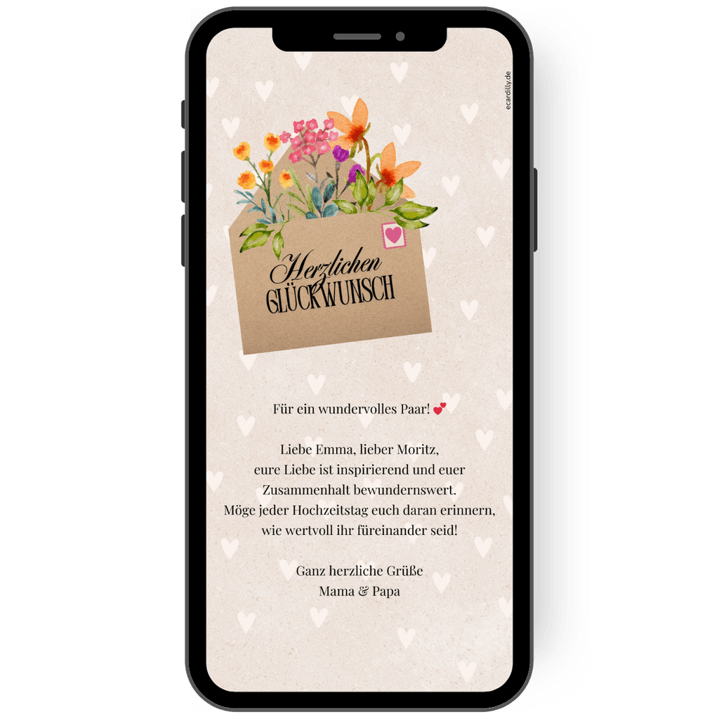 Second Nature Glückwunschkarte Zum Hochzeitstag Für Die Ehefrau Mit