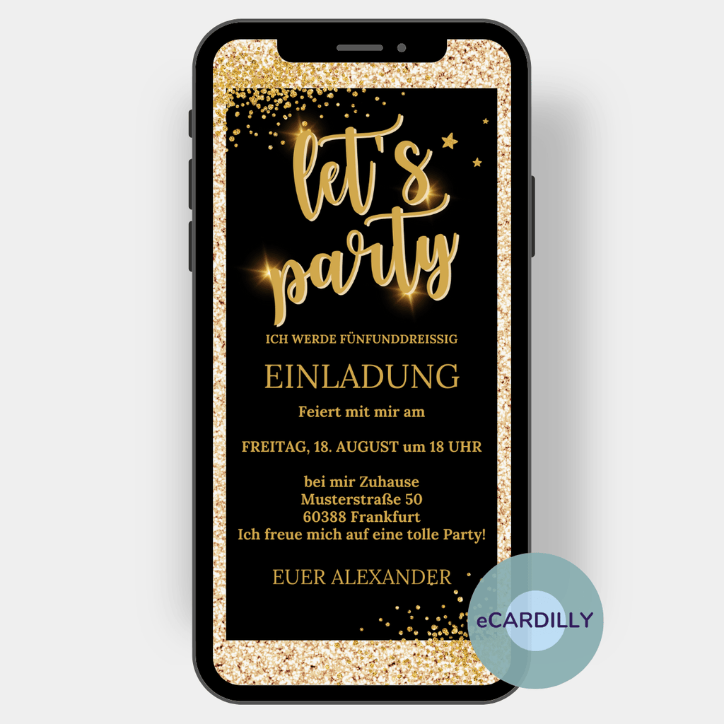 Einladung Zum 50 Geburtstag Per Whatsapp Einladung zum 50. Geburtstag per WhatsApp versenden – eCARDILLY