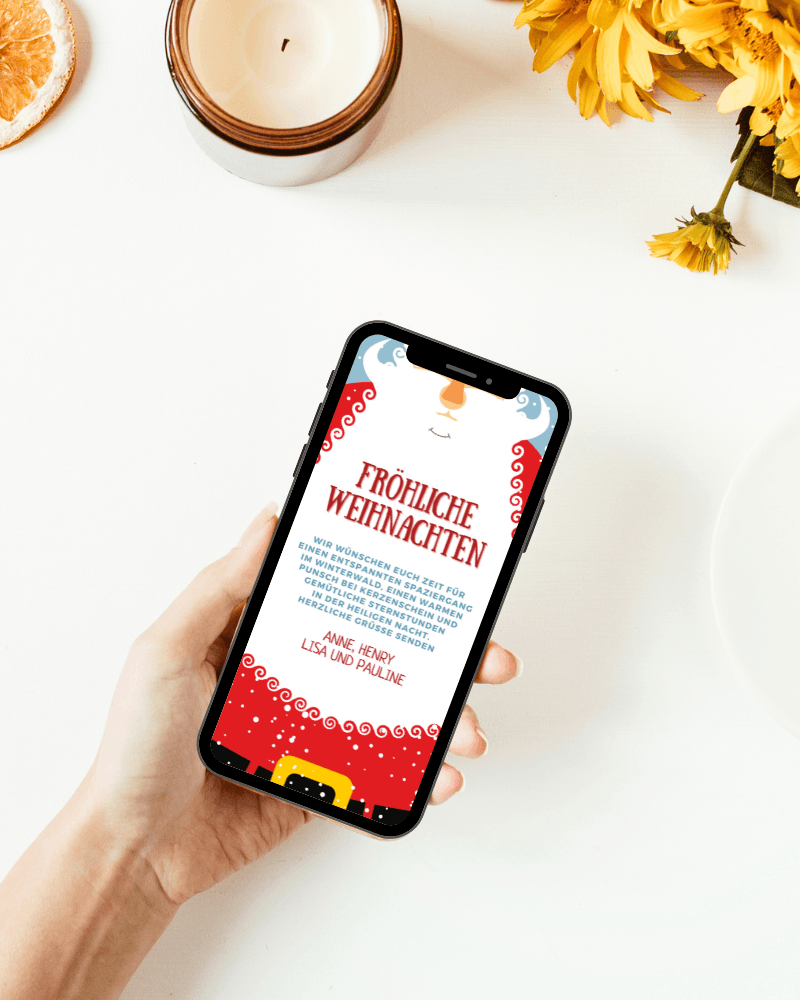 Persönliche digitale Weihnachtskarten als eCard versenden – eCARDILLY