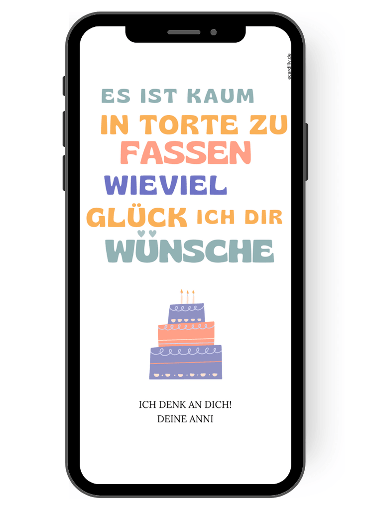 Eine fröhliche Überraschung: Unsere eCard - Grußkarte zum Geburtstag! Mit einem bunten Spruch, einer köstlichen Torte und herzlichen Grüßen zaubern wir Freude zum Geburtstag. Entdecken Sie unsere vielfältige Auswahl an digitalen Grußkarten und verbreiten Sie beste Geburtstagsstimmung! de