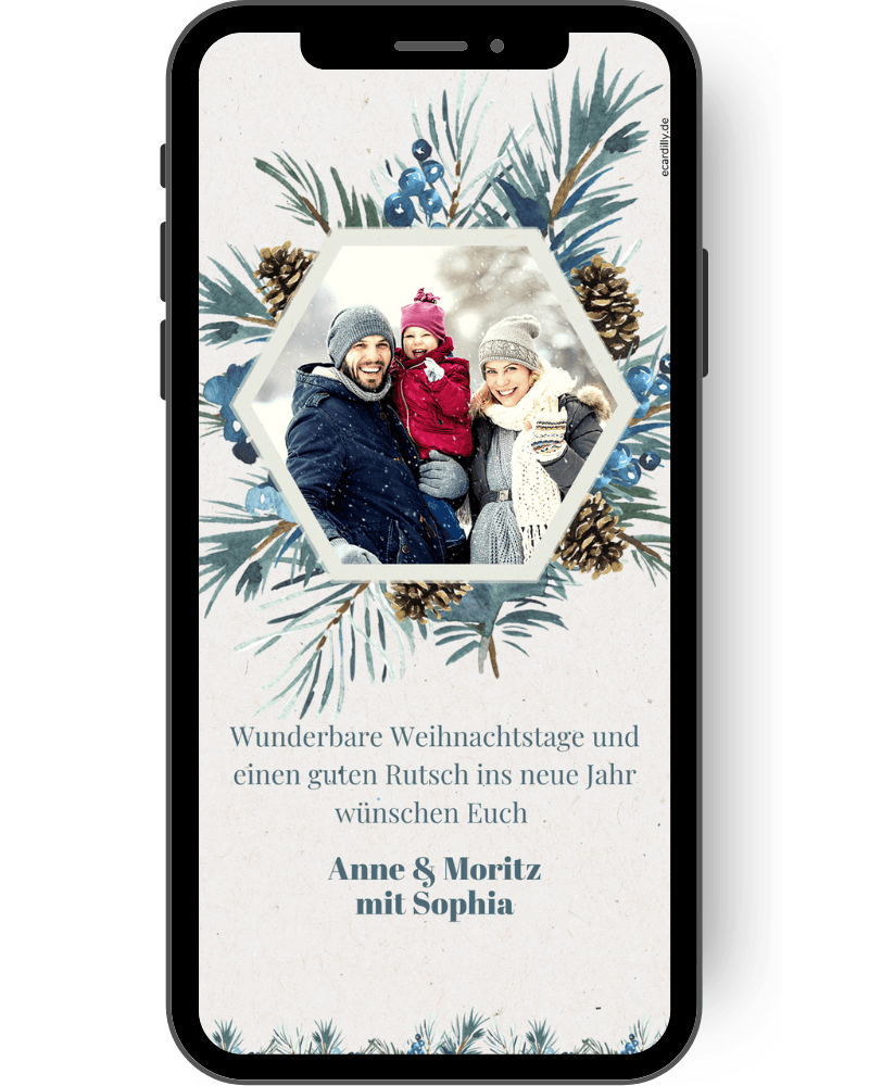 Piccadilly Greetings Weihnachtskarte 'To A Special Mum & Dad' Mit Igel-Motiv – 22,9 X 15,2 Cm